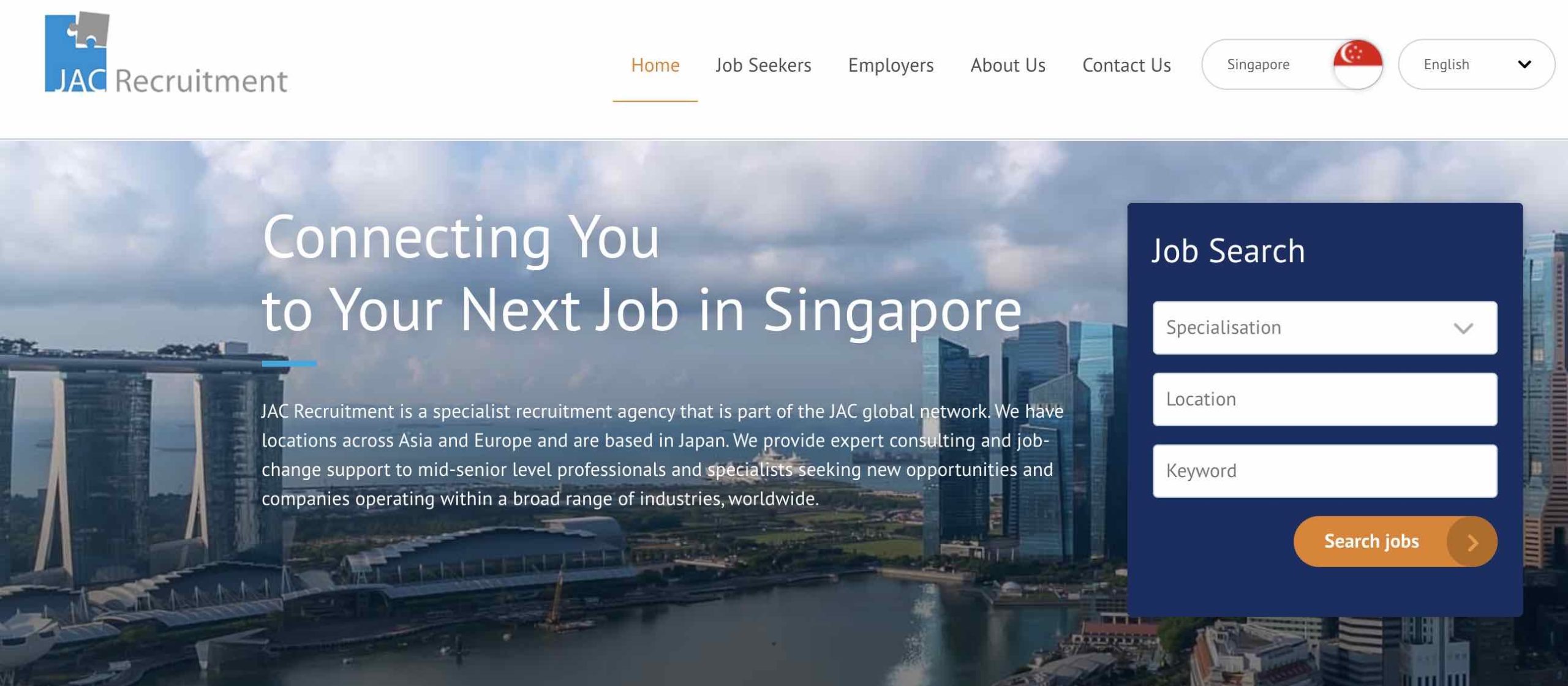 JAC Recruitment Singapore - Recruitment agency and executive search firm