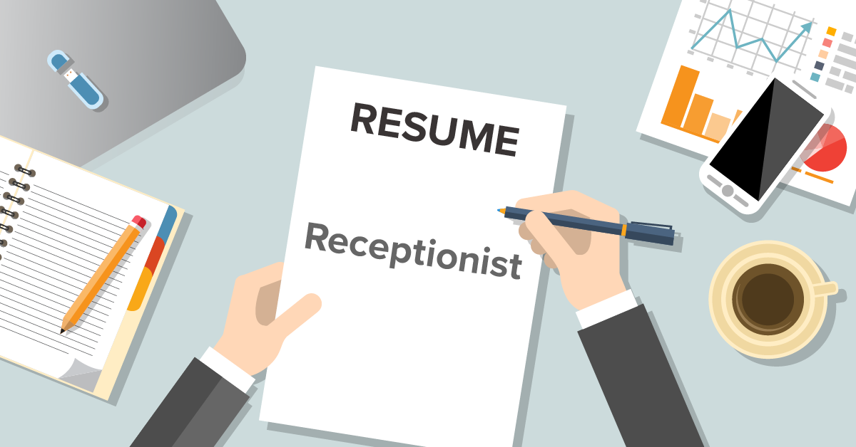 Resume sample for Receptionist