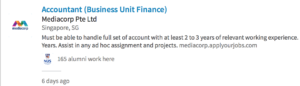 I search finance manager but I got this Accountant job in the search results. 