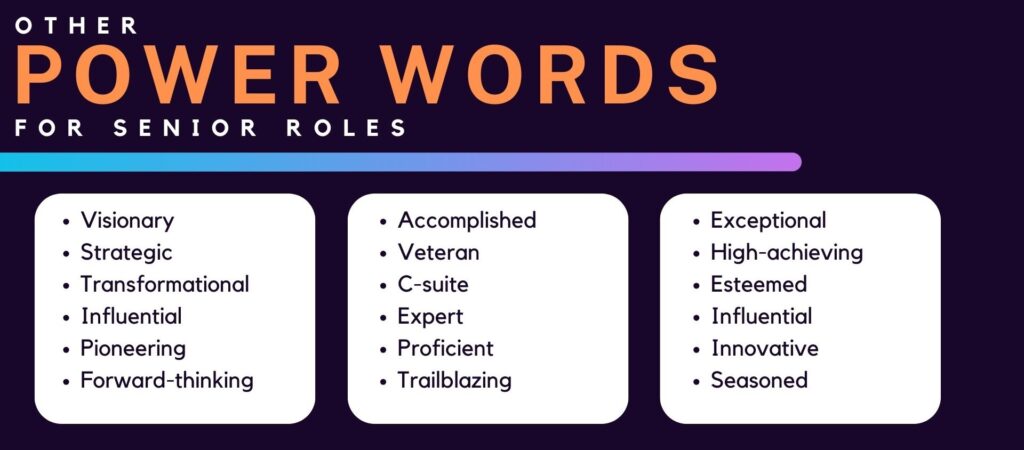 words to use in resume